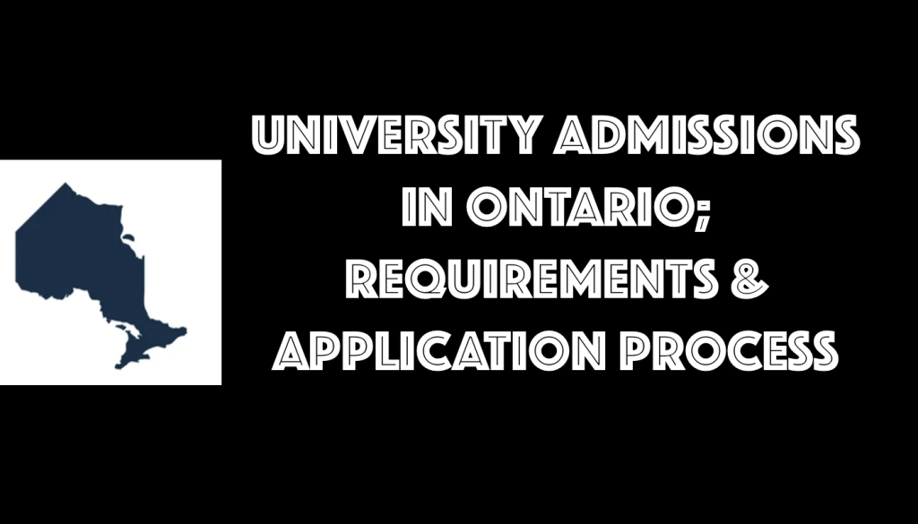 university admissions in Ontario